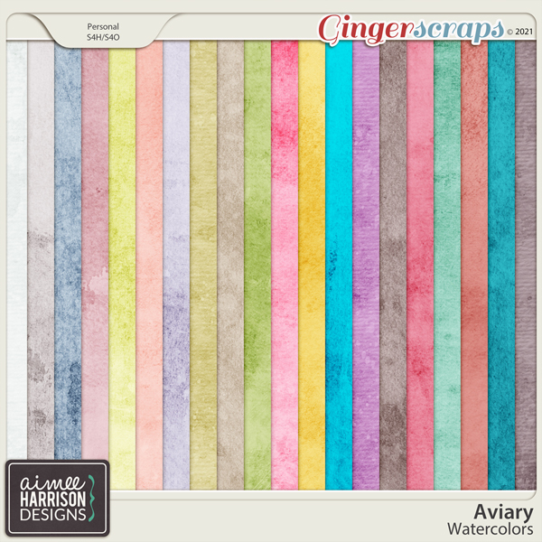 Aviary Watercolor Papers by Aimee Harrison