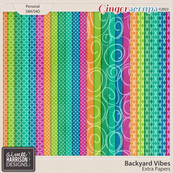 Backyard Vibes Extra Papers by Aimee Harrison