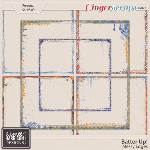 Batter Up! Messy Edges by Aimee Harrison