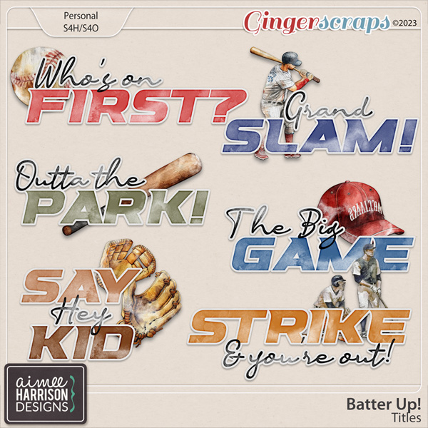 Batter Up! Titles by Aimee Harrison