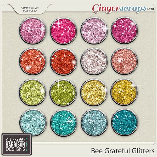 Bee Grateful Glitters by Aimee Harrison
