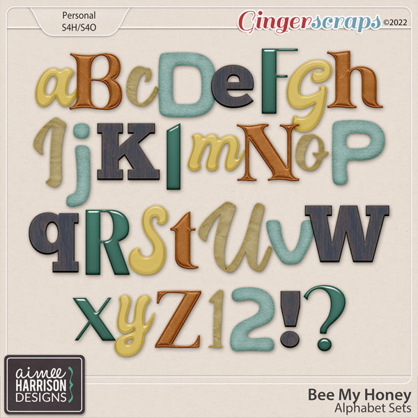 Bee My Honey Alpha Sets by Aimee Harrison