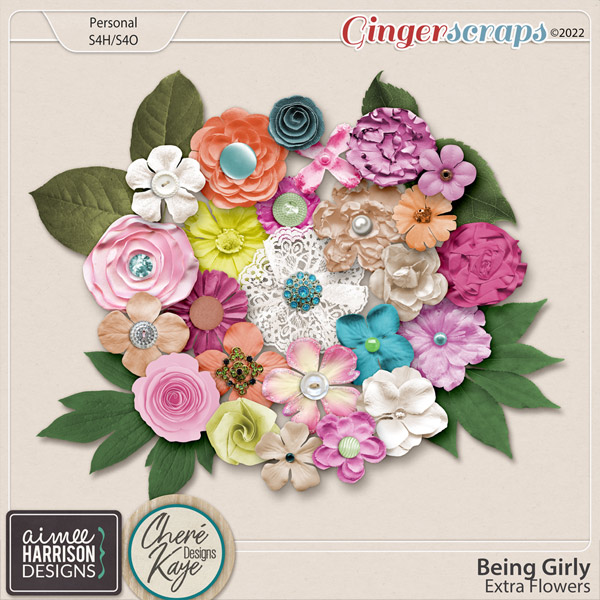 Being Girly Extra Flowers by Aimee Harrison and Chere Kaye Designs