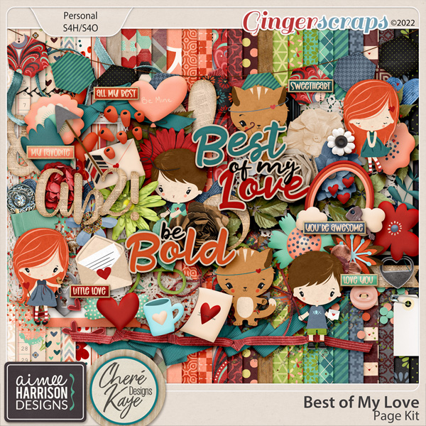 Best of My Love Page Kit by Aimee Harrison and Chere Kaye Designs