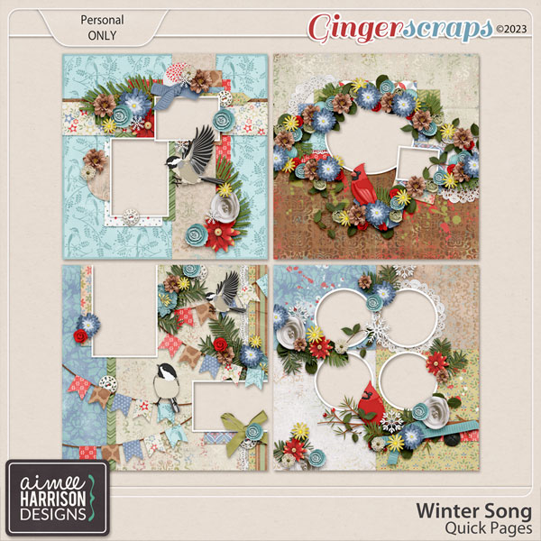 Winter Song Quick Pages by Aimee Harrison