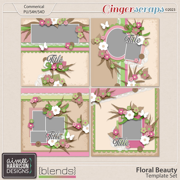 Floral Beauty Templates by Aimee Harrison
