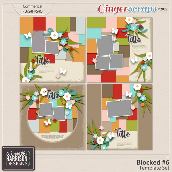 Blocked #6 Template Set by Aimee Harrison