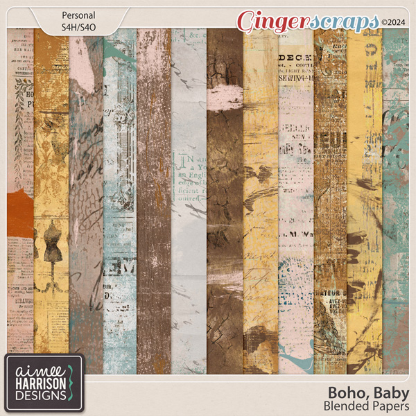 Boho Baby Blended Papers by Aimee Harrison