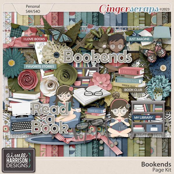 Bookends Page Kit by Aimee Harrison