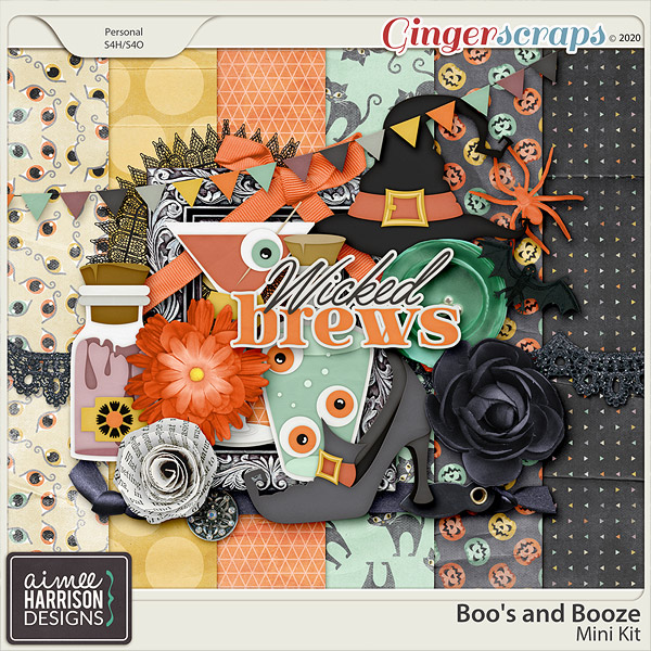 Boo's and Booze Mini Kit by Aimee Harrison