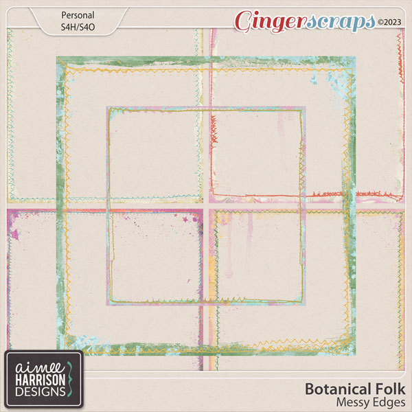 Botanical Folk Messy Edges by Aimee Harrison