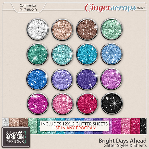 Bright Days Ahead Glitters by Aimee Harrison