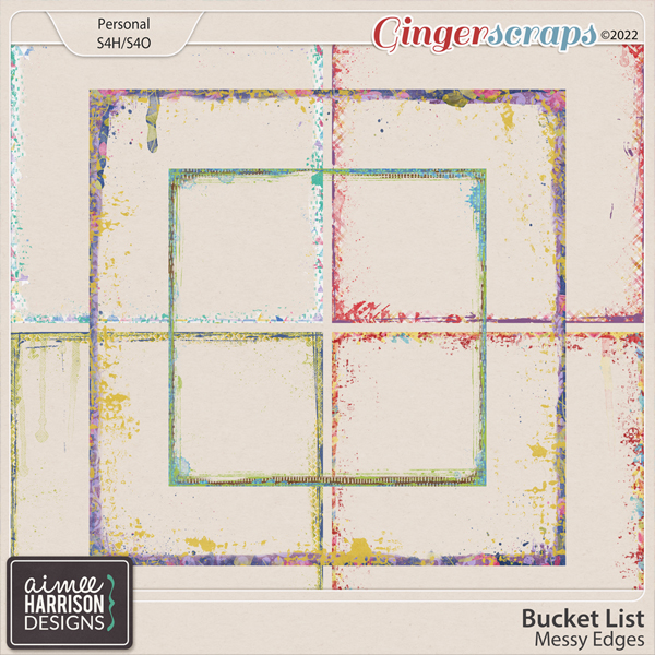 Bucket List Messy Edges by Aimee Harrison