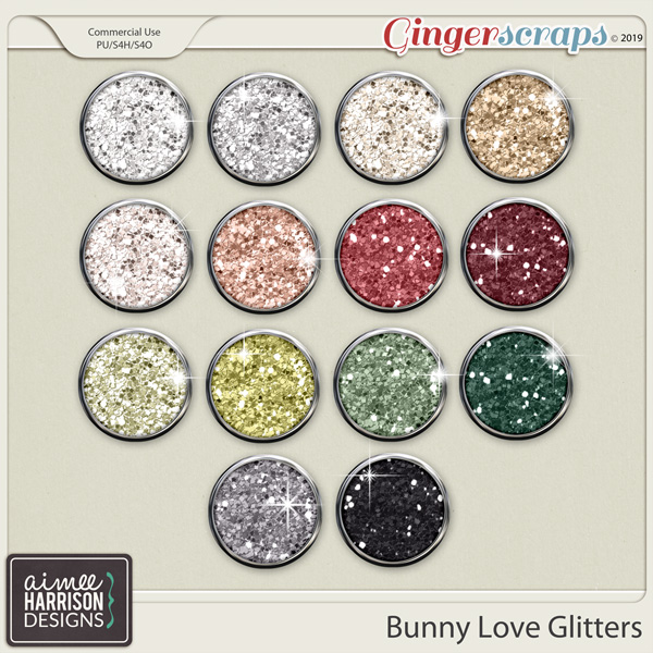 Bunny Love Glitters by Aimee Harrison