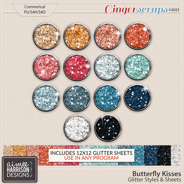 Butterfly Kisses Glitters by Aimee Harrison