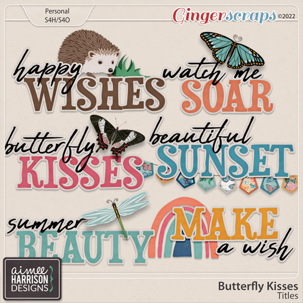 Butterfly Kisses Titles by Aimee Harrison