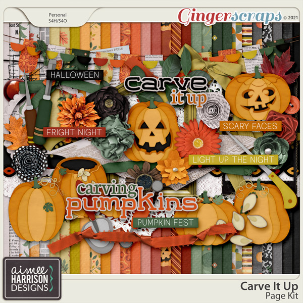 Carve It Up Page Kit by Aimee Harrison