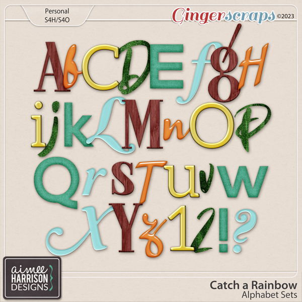 Catch a Rainbow Alpha Sets by Aimee Harrison