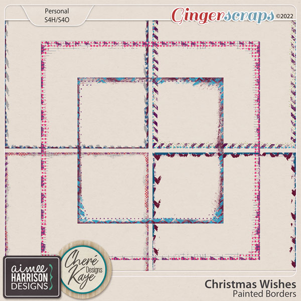 Christmas Wishes Painted Borders by Aimee Harrison and Chere Kaye Designs