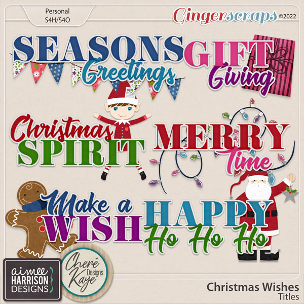 Christmas Wishes Titles by Aimee Harrison and Chere Kaye Designs