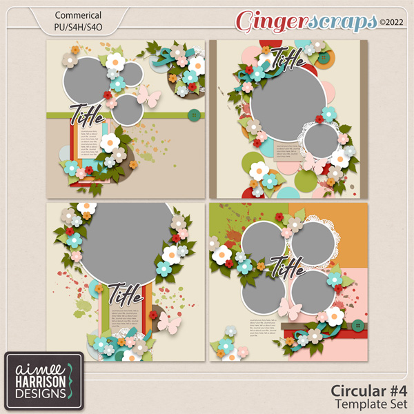 Circular #4 Template Set by Aimee Harrison