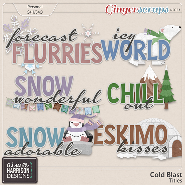 Cold Blast Titles by Aimee Harrison