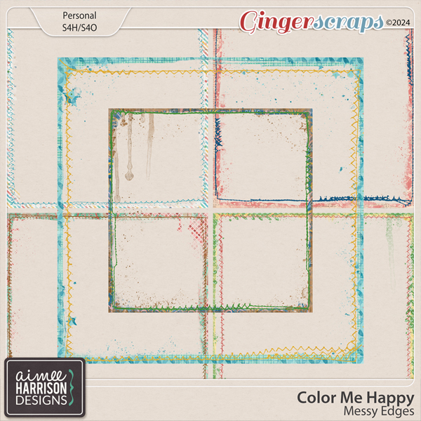 Color Me Happy Messy Edges by Aimee Harrison