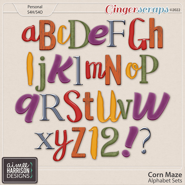 Corn Maze Alpha Sets by Aimee Harrison