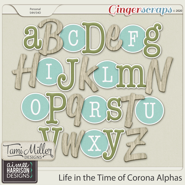 Life in the Time of Corona Alpha Sets by Aimee Harrison and Tami Miller