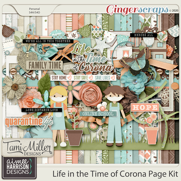 Life in the Time of Corona Page Kit by Aimee Harrison and Tami Miller