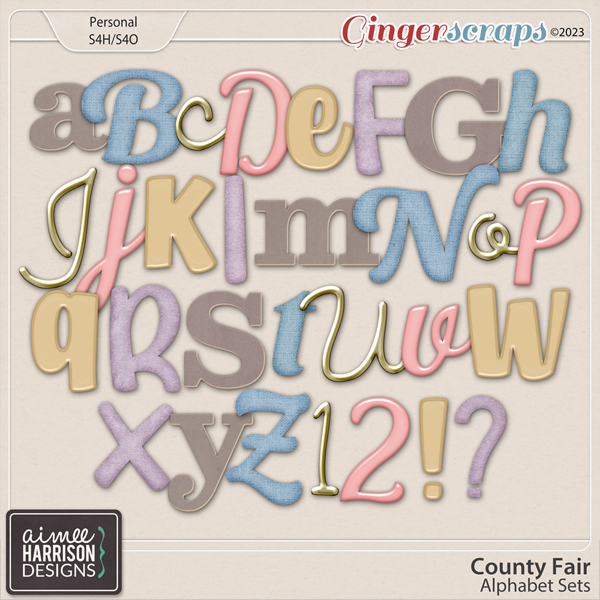 County Fair Alpha Sets by Aimee Harrison 
