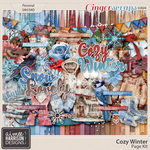 Cozy Winter Page Kit by Aimee Harrison