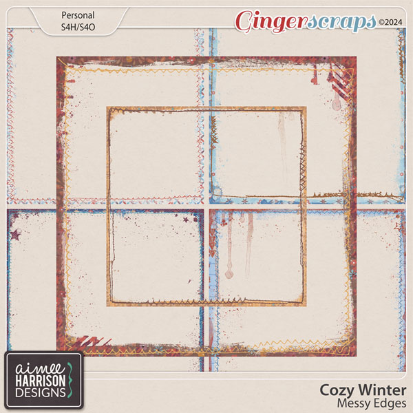 Cozy Winter Messy Edges by Aimee Harrison