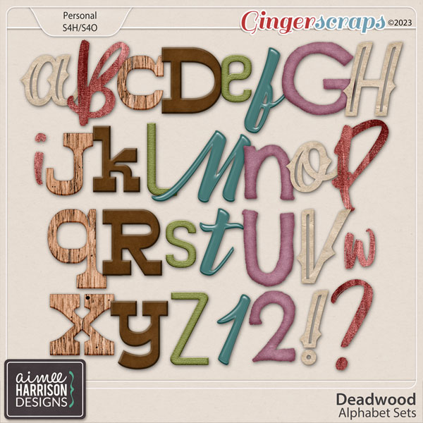 Deadwood Alpha Sets by Aimee Harrison