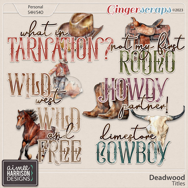 Deadwood Titles by Aimee Harrison