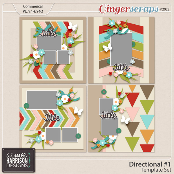 Directional #1 Template Set by Aimee Harrison