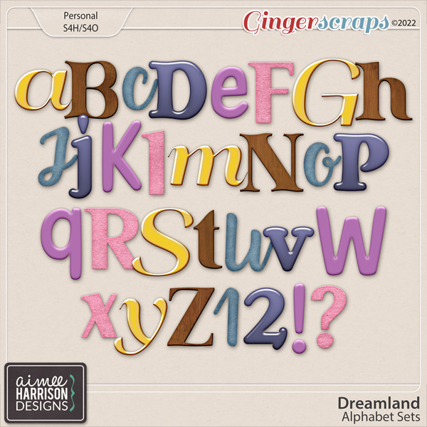 Dreamland Alpha Sets by Aimee Harrison