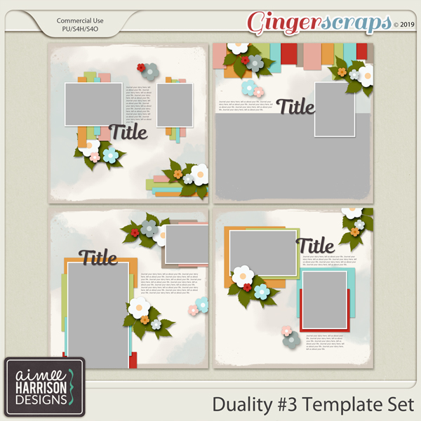 Duality #3 Templates by Aimee Harrison