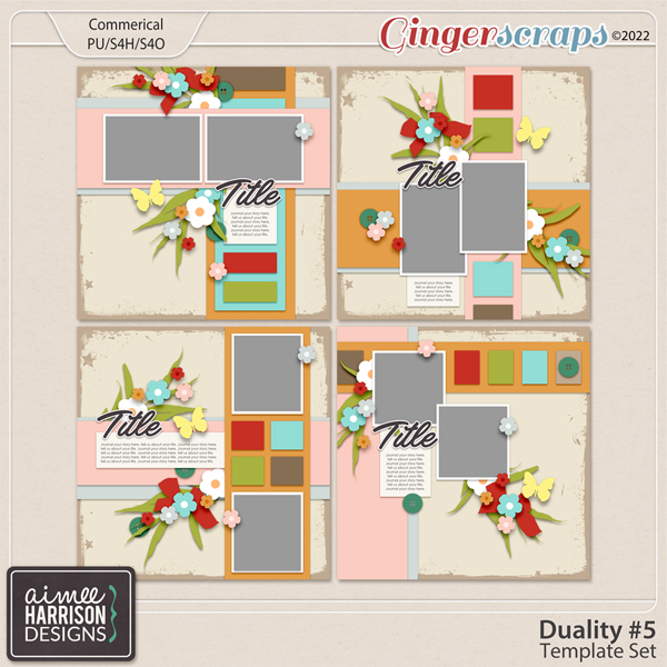 Duality #5 Template Set by Aimee Harrison