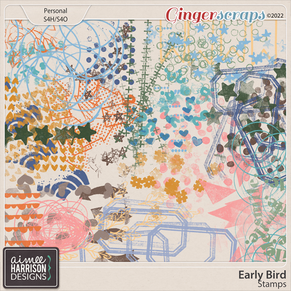 Early Bird Stamps by Aimee Harrison