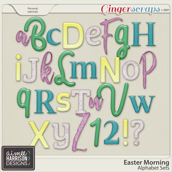 Easter Morning Alpha Sets by Aimee Harrison