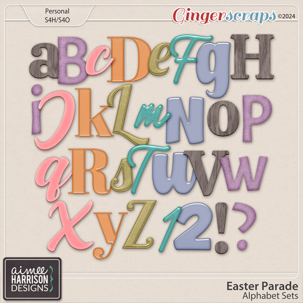 Easter Parade Alpha Sets by Aimee Harrison