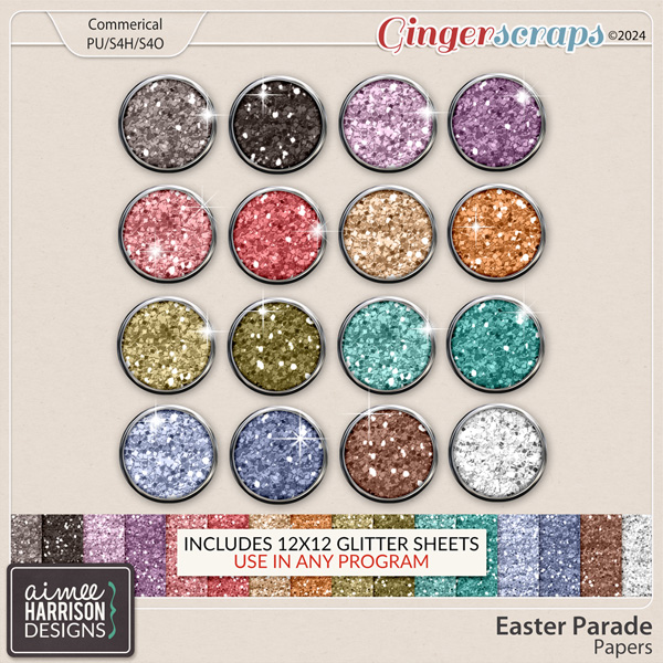 Easter Parade Glitters by Aimee Harrison