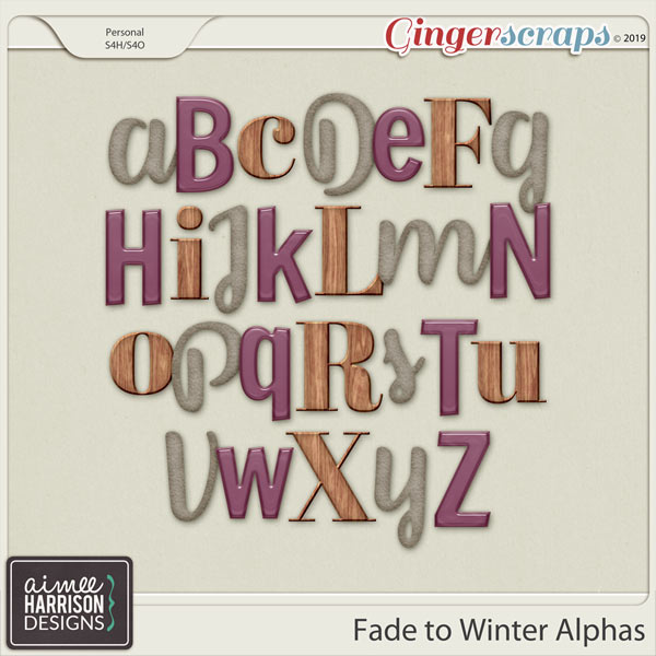 Fade to Winter Alpha Sets by Aimee Harrison