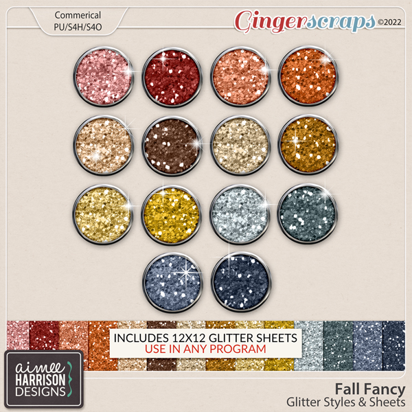 Fall Fancy Glitters by Aimee Harrison