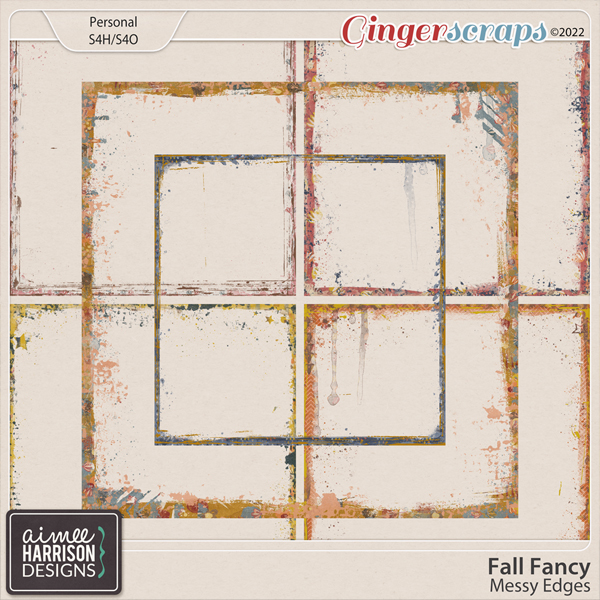 Fall Fancy Messy Edges by Aimee Harrison