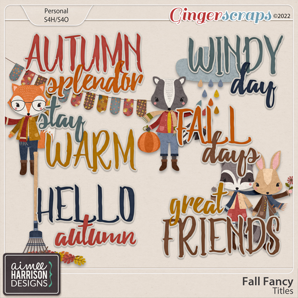 Fall Fancy Titles by Aimee Harrison