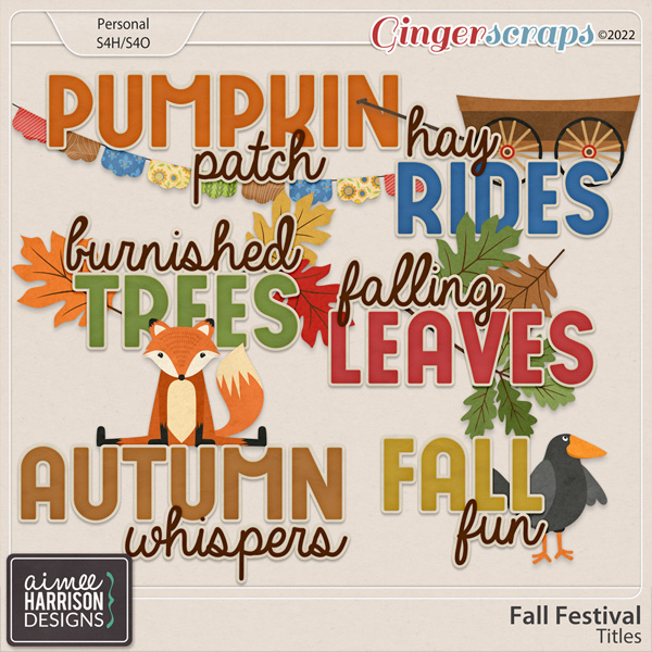 Fall Festival Titles by Aimee Harrison