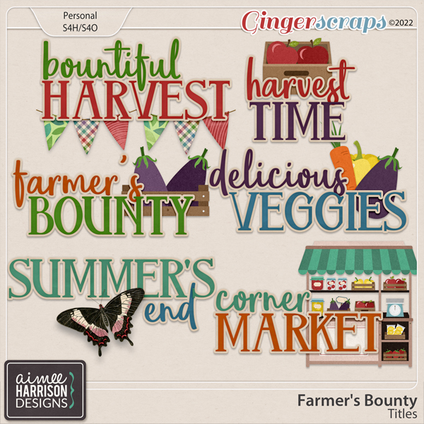 Farmer's Bounty Titles by Aimee Harrison