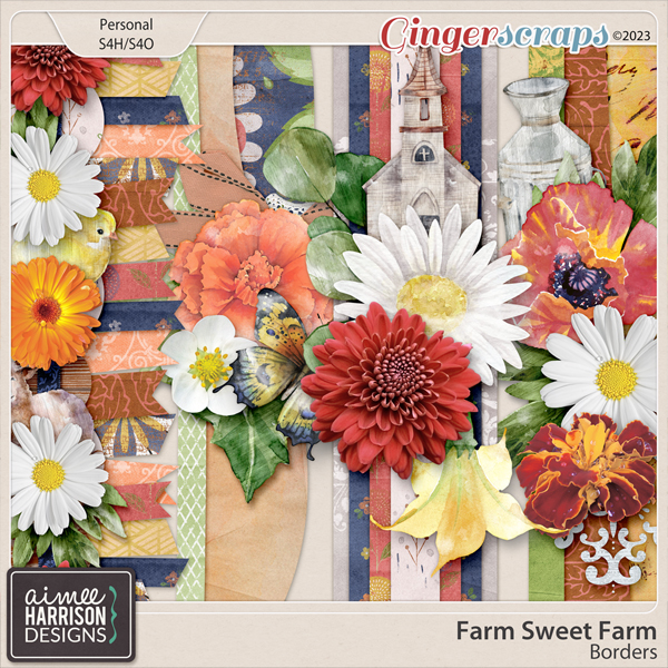 Farm Sweet Farm Borders by Aimee Harrison
